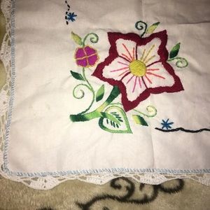 Hand Sewn Embroidery Kitchen Napkin
